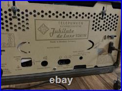 Vintage TELEFUNKEN SUPERHETERODYNE JUBILATE DE LUXE 5261W Tube Radio Tested