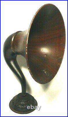 Vintage TOWER HORN SPEAKER No Driver - 22 high. Metal bell is 14 di