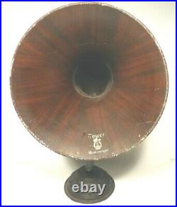 Vintage TOWER HORN SPEAKER No Driver - 22 high. Metal bell is 14 di