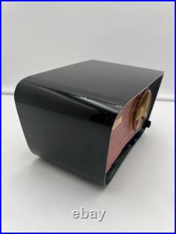 Vintage TRAV-LER Radio T-204 Pink Black RARE Tube Radio Travler WORKING Tabletop Vintage TRAV-LER Radio T-204 Pink Black RARE Tube Radio Travler WORKING Tabletop