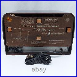 Vintage TRUTONE D2919 Superheterodyne Tube Radio Western Auto Supply Co 1948