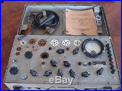 Vintage TV-7A/U Military Radio Tube Tester Equipment Lot # 1
