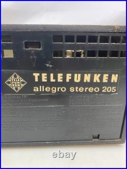 Vintage Telefunken Allegro Stereo 205 Tube Radio withSpeakers MCM Powers On Vintage Telefunken Allegro Stereo 205 Tube Radio withSpeakers MCM Powers On