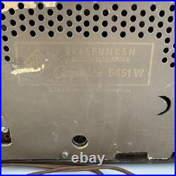 Vintage Telefunken Caprice 5451 W Tube Radio AM FM Western Germany WORKS