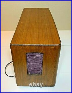 Vintage Telefunken Concertino 9u Tube Console Radio 4-Speaker Stereo Rotary Ant