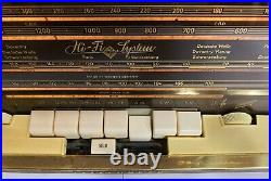 Vintage Telefunken Concertino 9u Tube Console Radio 4-Speaker Stereo Rotary Ant
