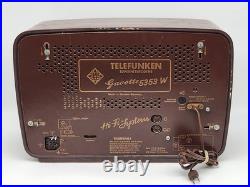 Vintage Telefunken Gavotte 5353W Tubes Radio 1960s Germany For Repair