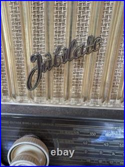 Vintage Telefunken Jubilate 5161W German Tube Radio 1950s 60s / Missing Cord