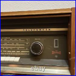 Vintage Telefunken Opus Studio 5650 MX Bookshelf Tube Radio Parts Or Repair