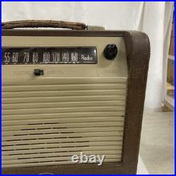 Vintage Temple, Wooden Tube Radio Model F-612, 1940's Working, As Pictured