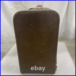 Vintage Temple, Wooden Tube Radio Model F-612, 1940's Working, As Pictured