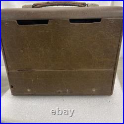 Vintage Temple, Wooden Tube Radio Model F-612, 1940's Working, As Pictured