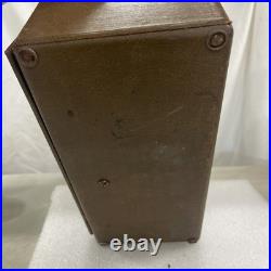Vintage Temple, Wooden Tube Radio Model F-612, 1940's Working, As Pictured
