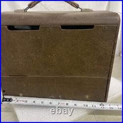Vintage Temple, Wooden Tube Radio Model F-612, 1940's Working, As Pictured