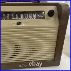 Vintage Temple, Wooden Tube Radio Model F-612, 1940's Working, As Pictured