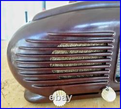 Vintage Tesla Talisman #308U Super Deco Radio, Good Shape. Look. Read