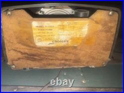 Vintage Tested Crosley Radio Bullseye Model 11-102 U Metallic Green 1953 Vintage Tested Crosley Radio Bullseye Model 11-102 U Metallic Green 1953