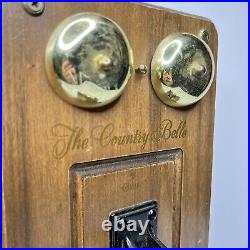 Vintage The Country Belle by Guild Wooden Wall Phone AM/FM Tube Radio Working