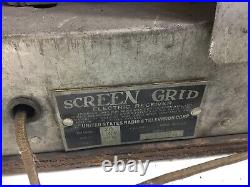 Vintage Tombstone Screen Grid Electric Receiver Gloritone Tube Radio Chassis 26