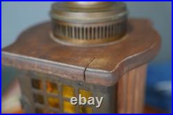 Vintage Town Crier Am/fm Tube Radio American Walnut Slag Glass MID Century