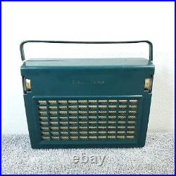Vintage Truetone D3603A Tube Radio Green Western Auto Supply Portable WORKS
