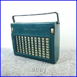 Vintage Truetone D3603A Tube Radio Green Western Auto Supply Portable WORKS