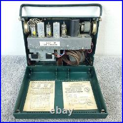 Vintage Truetone D3603A Tube Radio Green Western Auto Supply Portable WORKS