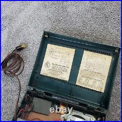 Vintage Truetone D3603A Tube Radio Green Western Auto Supply Portable WORKS