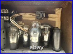 Vintage Tube AM Push Button Radio -unique Finish (RCA Westinghouse Hazeltine)