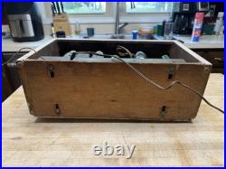 Vintage Tube AM Push Button Radio -unique Finish (RCA Westinghouse Hazeltine)