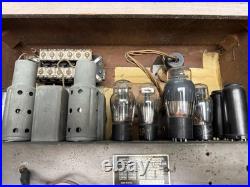 Vintage Tube AM Push Button Radio -unique Finish (RCA Westinghouse Hazeltine)