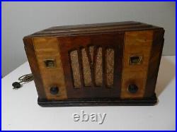Vintage Tube Radio- 1932 Western Air Patrol Art Deco Radio- Vintage Radio