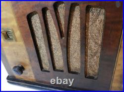 Vintage Tube Radio- 1932 Western Air Patrol Art Deco Radio- Vintage Radio