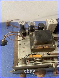Vintage Tube Radio Chassis POWERS ON UNTESTED