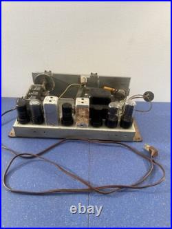 Vintage Tube Radio Chassis POWERS ON UNTESTED
