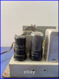 Vintage Tube Radio Chassis POWERS ON UNTESTED
