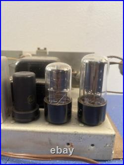 Vintage Tube Radio Chassis POWERS ON UNTESTED