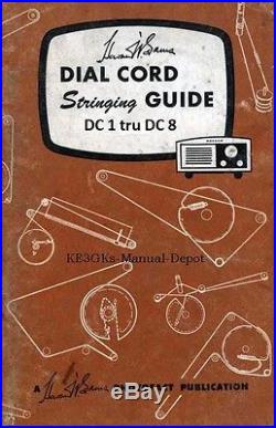 Vintage Tube Radio Dial Cord Stringing Guide CDROM PDF