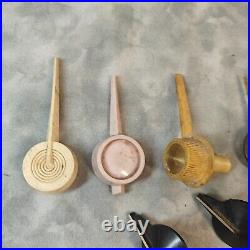 Vintage Tube Radio Dial Pointers & Knobs Lot 1930s-50s Art Deco Tuning Indicator