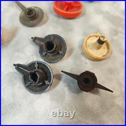 Vintage Tube Radio Dial Pointers & Knobs Lot 1930s-50s Art Deco Tuning Indicator