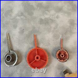 Vintage Tube Radio Dial Pointers & Knobs Lot 1930s-50s Art Deco Tuning Indicator