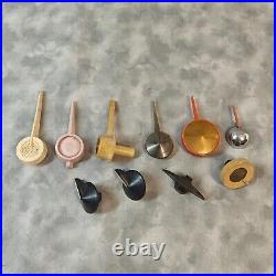 Vintage Tube Radio Dial Pointers & Knobs Lot 1930s-50s Art Deco Tuning Indicator