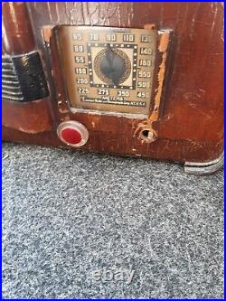Vintage Tube Radio Emerson Rare Missing Tune Knob