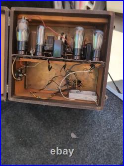 Vintage Tube Radio Extremely Rare Tom Thumb Tube Radio No Power Cord Parts Vintage Tube Radio Extremely Rare Tom Thumb Tube Radio No Power Cord Parts