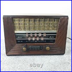 Vintage Tube Radio General Electric Model 321 AM GE Wood Tabletop Pushbutton