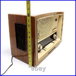 Vintage Tube Radio Grundig Majestic 1088 AM FM SW Shortwave Mid Century Germany