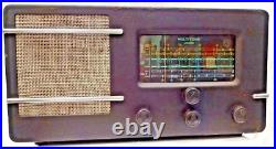 Vintage Tube Radio MULTITONE LONDON Metal Body Cabinet Genuine Collection Old