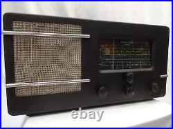 Vintage Tube Radio MULTITONE LONDON Metal Body Cabinet Genuine Collection Old