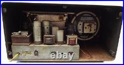Vintage Tube Radio MULTITONE LONDON Metal Body Cabinet Genuine Collection Old