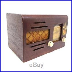 Vintage Tube Radio Meissner Wooden Tabletop Radio Retro Home Decor For Repair